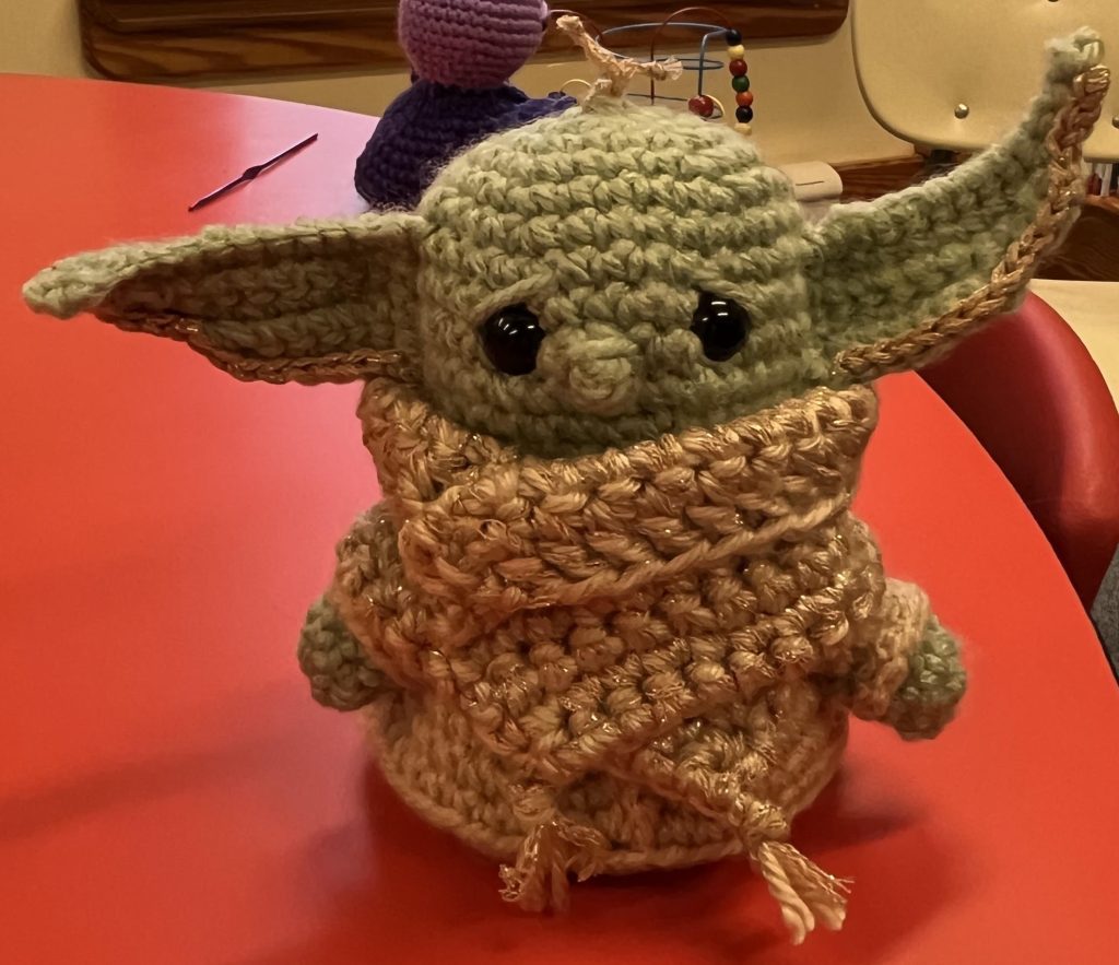 Baby Yoda made by Star Donovan.